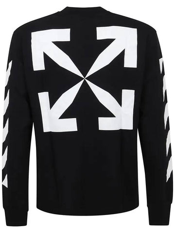 Diag Arrow Skate Long Sleeve T-Shirt Black - OFF WHITE - BALAAN 1