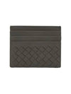 Intrecciato Classic Card Wallet Dark Grey - BOTTEGA VENETA - BALAAN 2