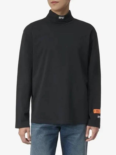 HPNY Logo Embroidered Turtleneck Black - HERON PRESTON - BALAAN 2