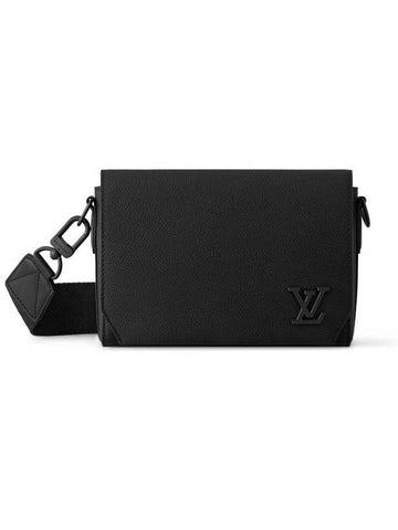 Takeoff PM Aerogram Messenger Bag Black - LOUIS VUITTON - BALAAN 1