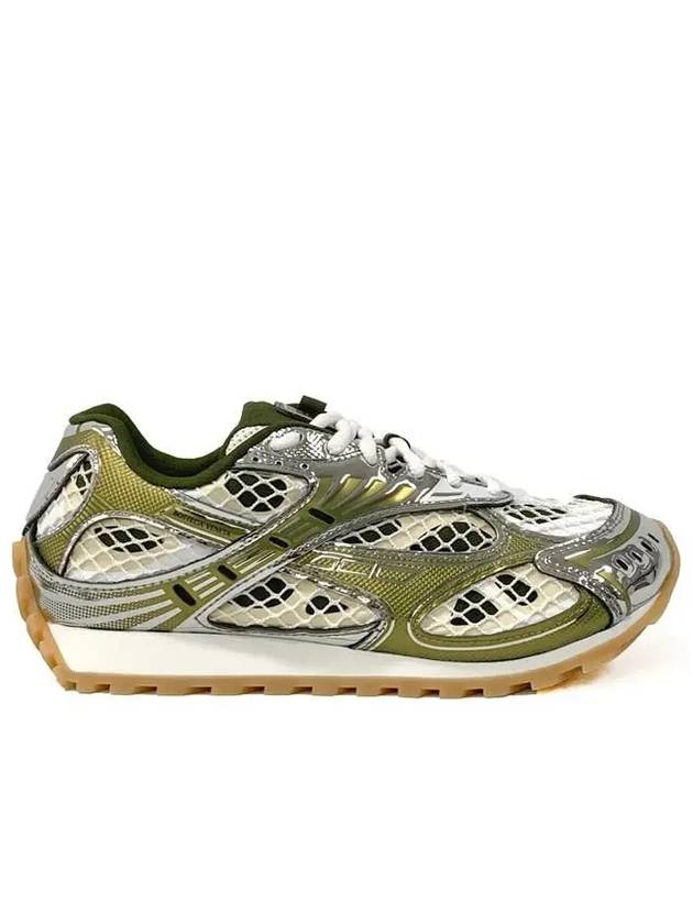 Orbit Mesh Rubber Low Top Sneakers Green - BOTTEGA VENETA - BALAAN 7