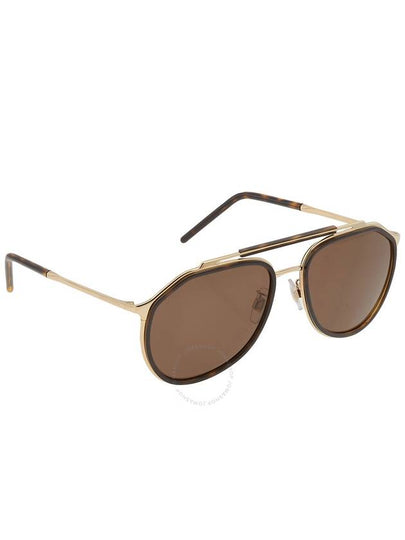 Dolce & Gabbana Dark Brown Pilot Men's Sunglasses DG2277 02/73 57 - DOLCE&GABBANA - BALAAN 2