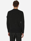 Waffen Patch Crew Neck Sweatshirt Black - STONE ISLAND - BALAAN 3