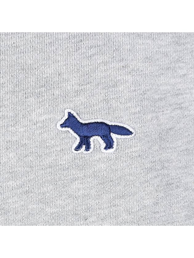 Navy Fox Patch Classic Cotton Hoodie Grey - MAISON KITSUNE - BALAAN 10