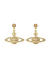 Mini Bas Relief Drop Earrings Gold - VIVIENNE WESTWOOD - BALAAN 1