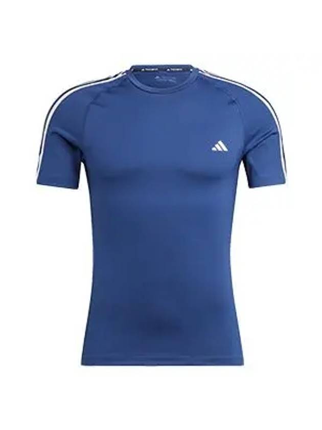 Techfit 3S Short Sleeve T-Shirt Dark Blue - ADIDAS - BALAAN 3