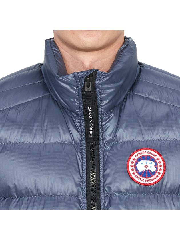 Crofton Logo Patch Padding Vest Ozone Blue - CANADA GOOSE - BALAAN 7