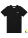 Wave Diag Slim Short Sleeve T Shirt Black - OFF WHITE - BALAAN 2