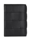 Cassette Half Wallet Black - BOTTEGA VENETA - BALAAN 4