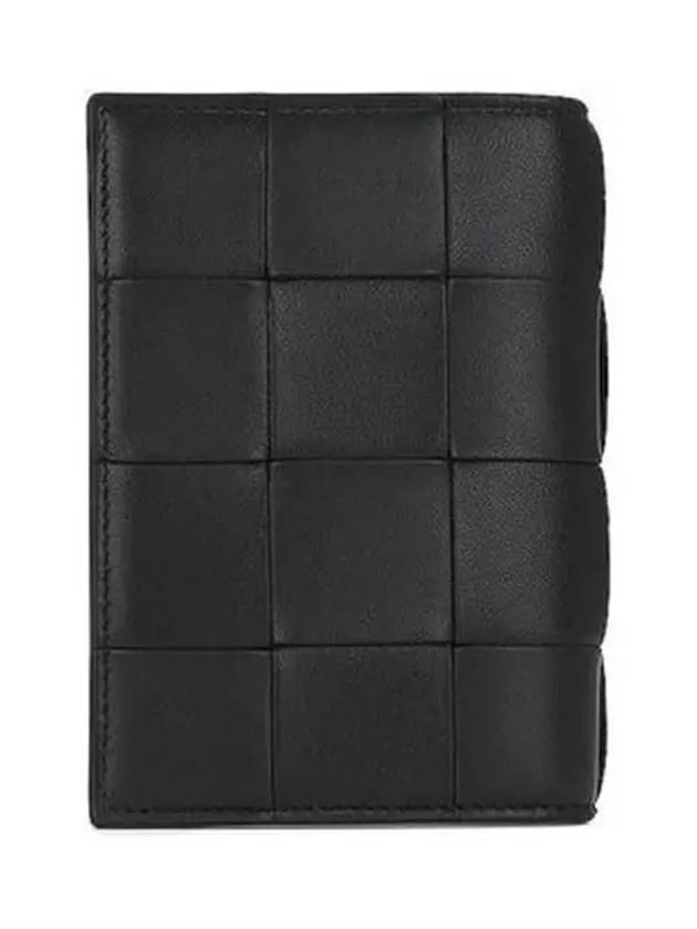 Cassette Half Wallet Black - BOTTEGA VENETA - BALAAN 4