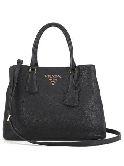 Vitello Phenix Tote Bag Black - PRADA - BALAAN 2