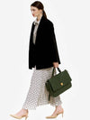 Women's Elegong Medium Tote Bag Briefcase Green - SUPERMOONDESIGN - BALAAN 4