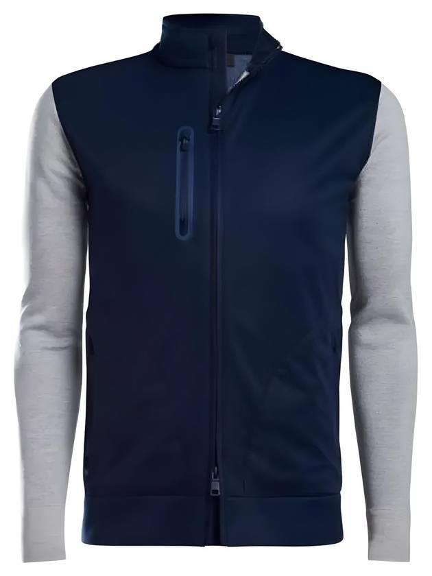 Men's Hybrid Golf Zip-Up Jacket Dark Blue - G/FORE - BALAAN 1