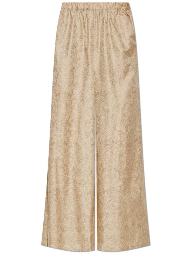 Max Mara Silk Trousers Domizia, Women's, Gold - MAX MARA - BALAAN 1