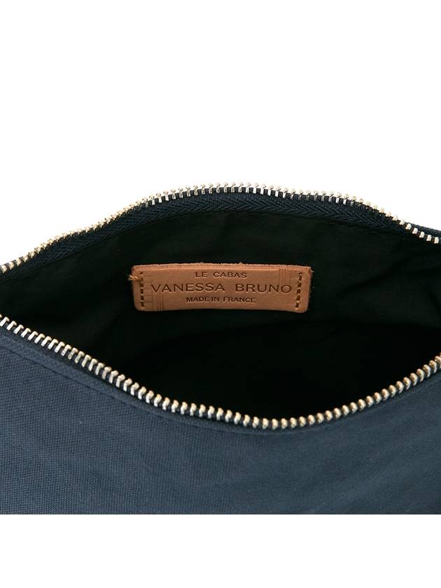 Women's Zipper Clutch Bag Navy - VANESSA BRUNO - BALAAN 8