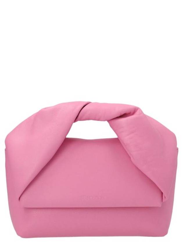 Twister Leather Medium Tote Bag Pink - JW ANDERSON - BALAAN 2