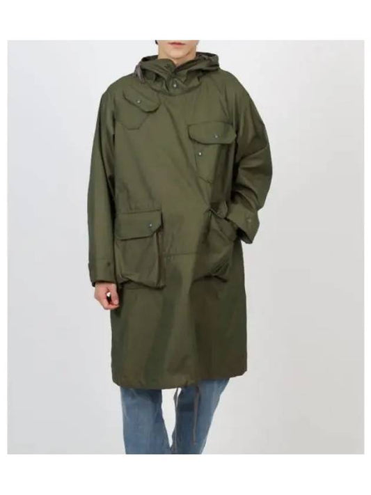Over Parka Olive CP Weather lin 23F1D039 NQ195 EU001 CP Weather Poplin Over Parka - ENGINEERED GARMENTS - BALAAN 1
