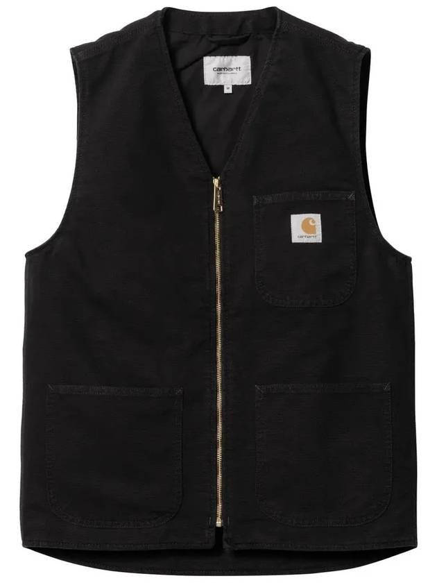 Arbor Cotton Canvas Vest Black - CARHARTT WIP - BALAAN 2