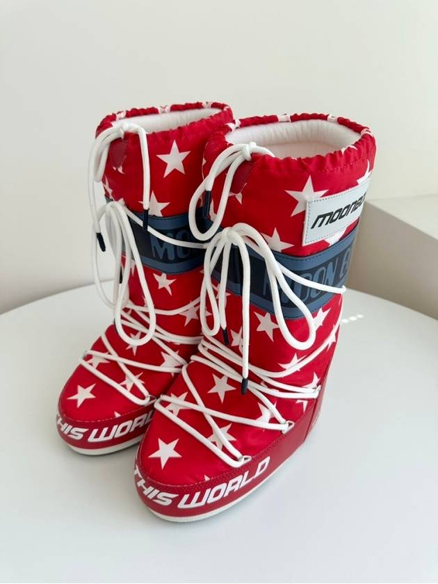 Icon Retro Biker Snow Boots 14028600 003 Red 35 38 - MOON BOOT - BALAAN 4