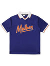 Malbon Script Mesh Mix T-Shirt BLUE MAN M3221PTS03BLU - MALBON GOLF - BALAAN 2