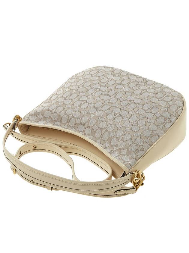 Signature Jacquard Tabby Hobo Bag C6659 STONE IVORY - COACH - BALAAN 4