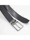 Gancini Reversible Adjustable Belt Black - SALVATORE FERRAGAMO - BALAAN.