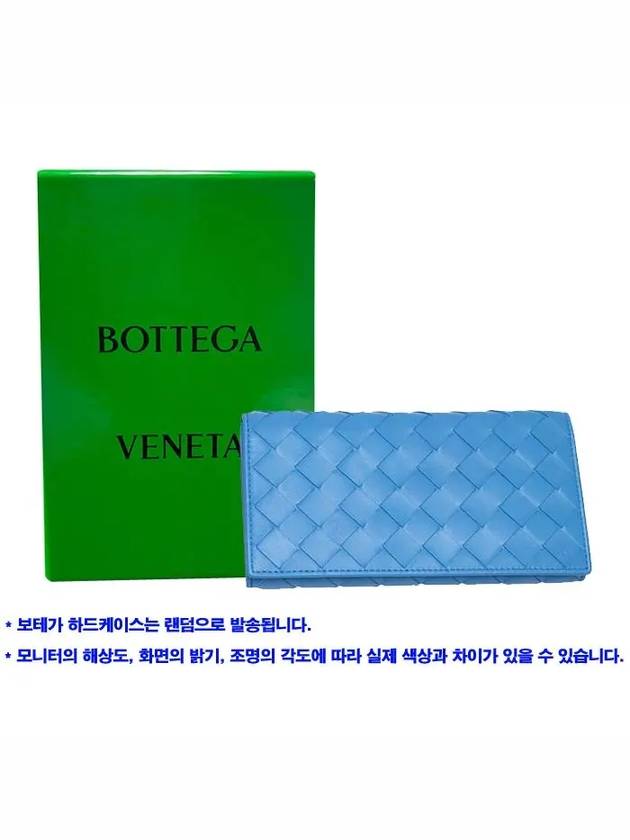 Intrecciato Long Wallet Blue - BOTTEGA VENETA - BALAAN 6