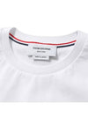 Men's Side Slit Relaxed Short Sleeve T-Shirt White - THOM BROWNE - BALAAN 4