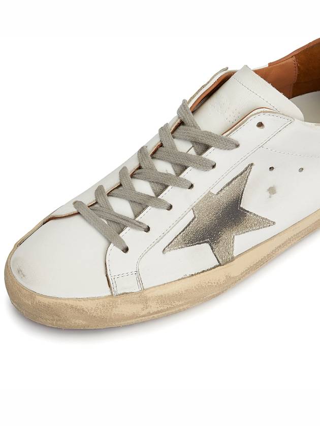 Superstar Brown Tab Sneakers White - GOLDEN GOOSE - BALAAN 9