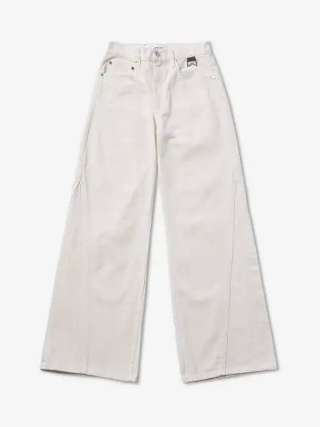 Chevron Wide Leg Denim Pants White RHFW22PA113713770377 - RHUDE - BALAAN 1