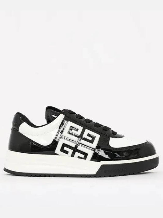 G4 Patent Leather Low-Top Sneakers Black White - GIVENCHY - BALAAN 2