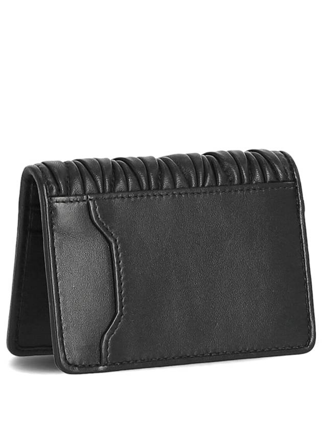 Matelasse Nappa Leather Card Wallet Black - MIU MIU - BALAAN 4