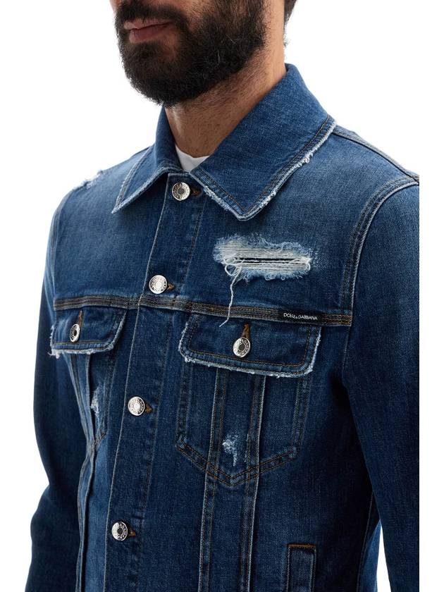 stretch denim jacket - DOLCE&GABBANA - BALAAN 4