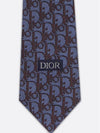 Dior Oblique Striped Tie Navy Blue - DIOR - BALAAN 5