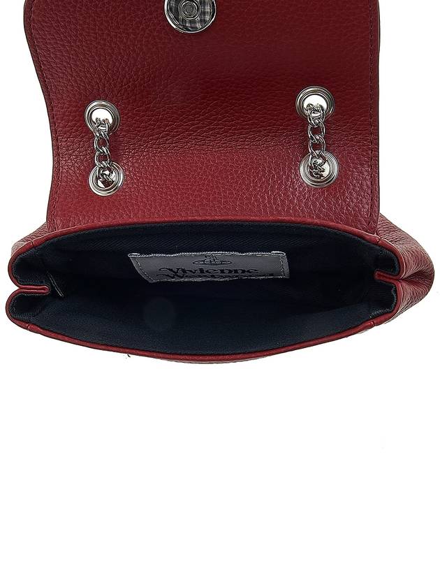 Small Re-Vegan Grain Chain Cross Bag Red - VIVIENNE WESTWOOD - BALAAN 11