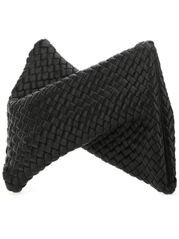 Intrecciato Clutch Bag Black - BOTTEGA VENETA - BALAAN 4