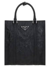 Antique Nappa Leather Mini Tote Bag Black - PRADA - BALAAN 2