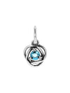 Sea Aqua Eternity Circle Dangle Bracelet Charm Silver Blue - PANDORA - BALAAN 2