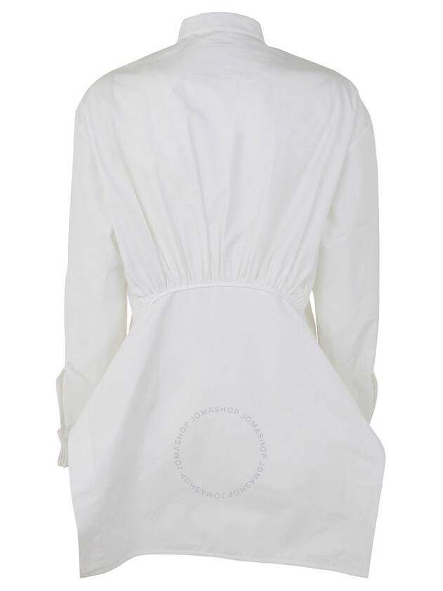 Jil Sander Ladies Optic White Wrap-Design Cotton Shirt, Brand Size 34 (US Size 2) - JIL SANDER - BALAAN 2