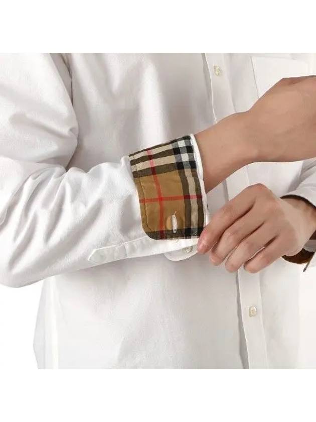 Pocket Long Sleeve Shirt White - BURBERRY - BALAAN 5