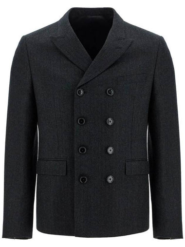 Men s Wool Carnaby Striped Flannel Jacket - CELINE - BALAAN 1