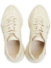 Rhyton Leather Sneakers Logo Ivory - GUCCI - BALAAN 3