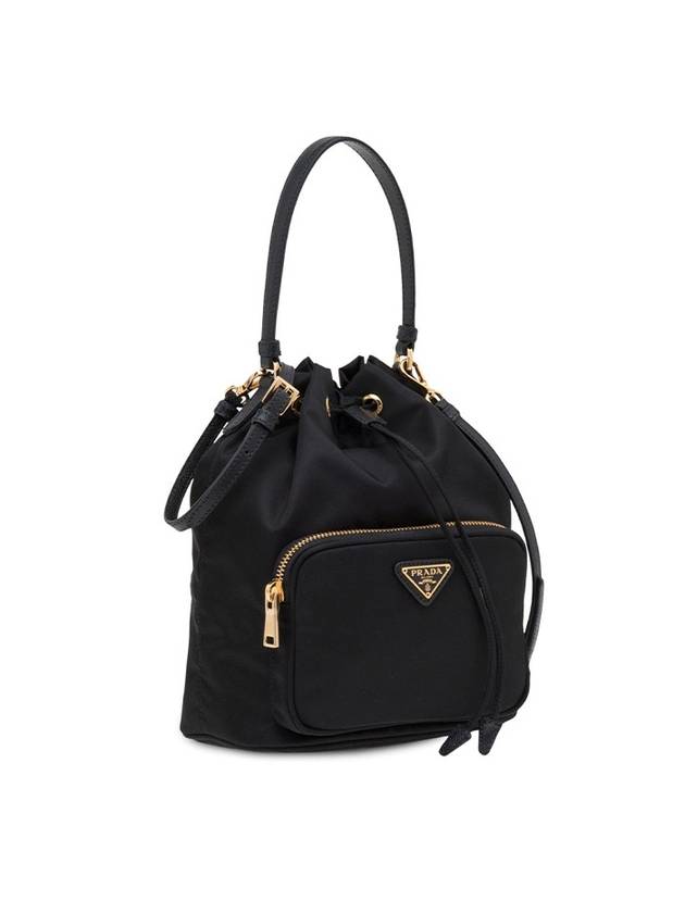 Duet Re-Nylon Bucket Bag Black - PRADA - BALAAN 4