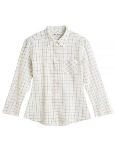 Daisy Check Pattern Shirt White - OUR LEGACY - BALAAN 2