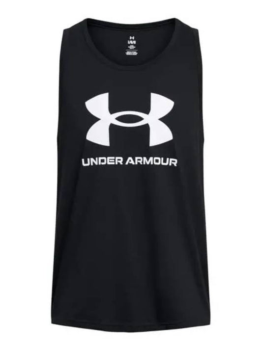 Logo Sleeveless Black - UNDER ARMOUR - BALAAN 1