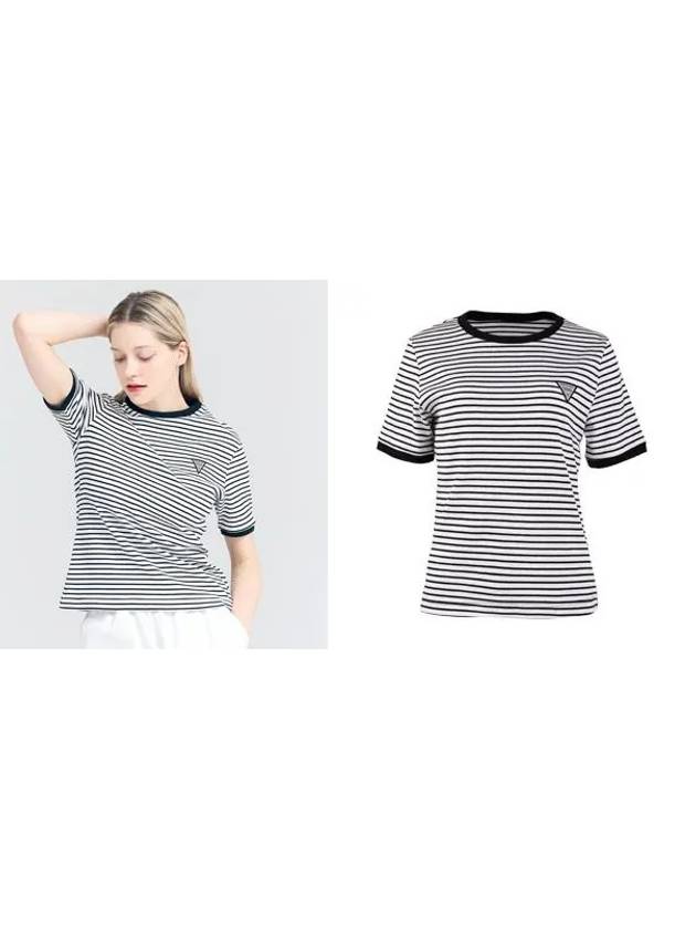 Golf Tennis Striped T-Shirt Black - AVAVE - BALAAN 3