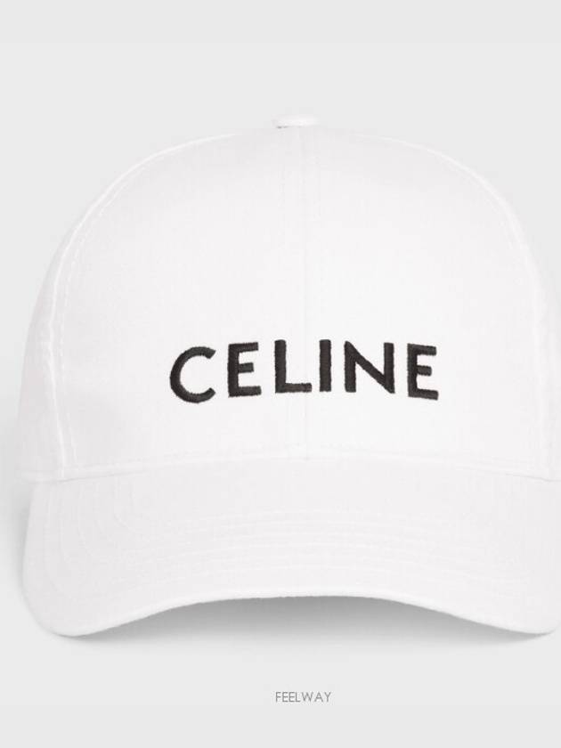 Logo Ball Cap White - CELINE - BALAAN 3