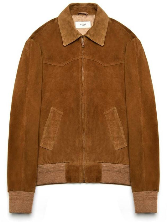 Western Blouson Jacket Goatsuede Tan - ROLLING STUDIOS - BALAAN 1