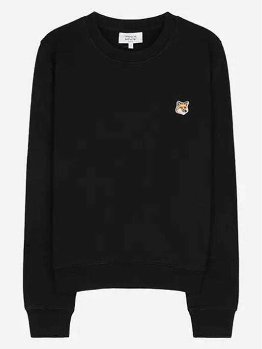 Fox Head Patch Regular Sweatshirt Black - MAISON KITSUNE - BALAAN 2