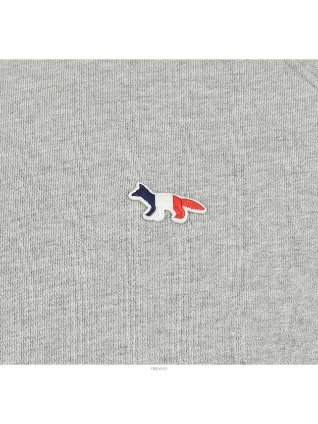 Tricolor Fox Patch Sweatshirt Gray Melange - MAISON KITSUNE - BALAAN 6